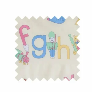 Clearance Palava ABC Pastel Print Fabric - Cotton