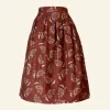 Best Palava Ada - Chocolate Maple Leaf Skirt