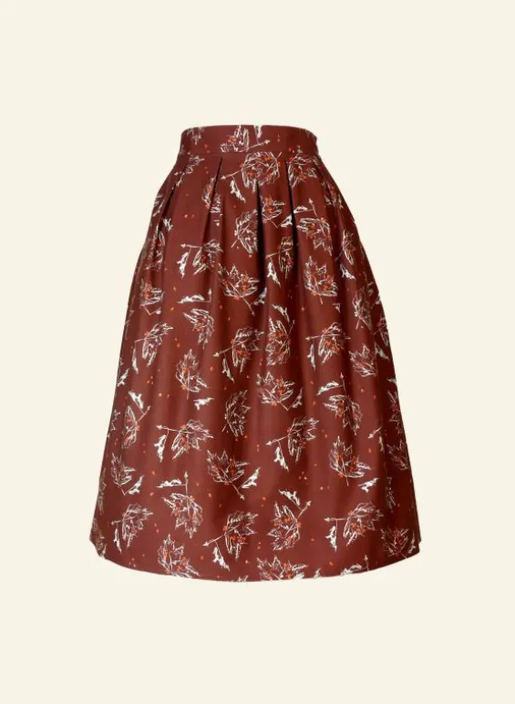 Best Palava Ada - Chocolate Maple Leaf Skirt