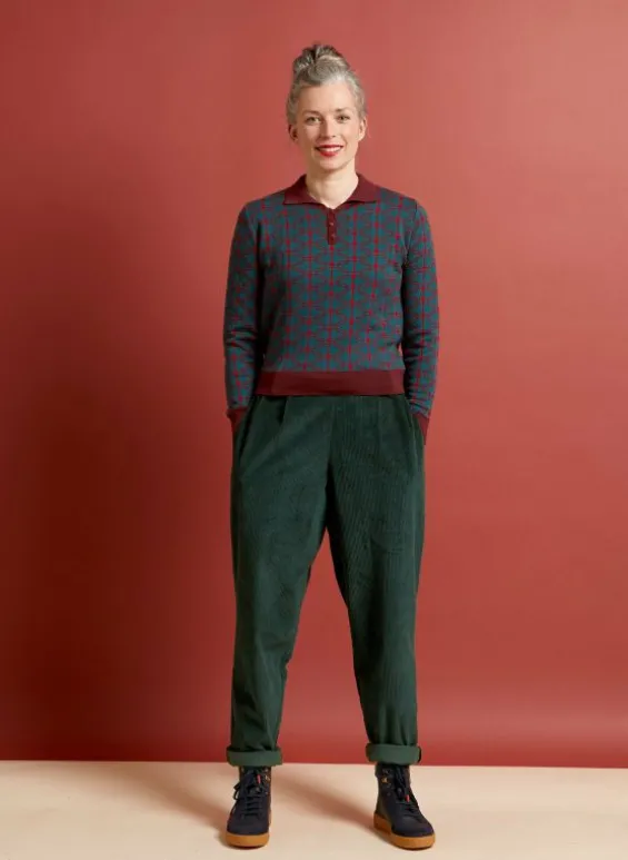Best Palava Aila - Teal Radio Days Knitted Top