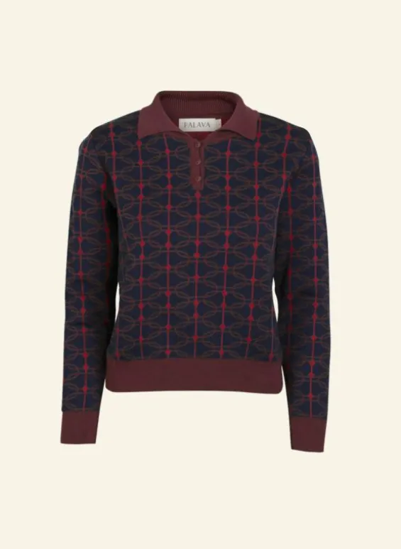 Cheap Palava Aila Knitted Top - Navy Radio Days