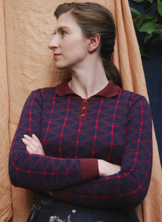 Cheap Palava Aila Knitted Top - Navy Radio Days