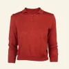 Shop Palava Aila Knitted Top - Rust Red