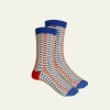 Clearance Palava Ankle Socks - Tricolore Pinecone