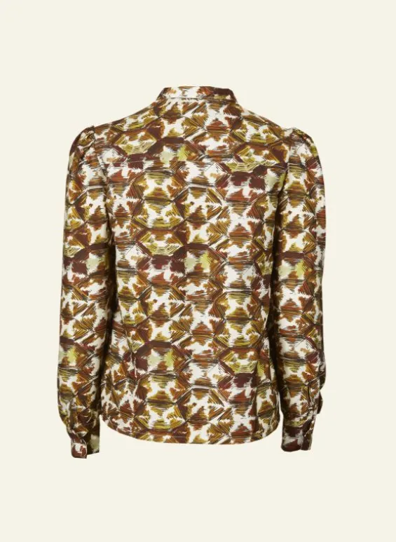Online Palava Anna - Rust Tortoiseshell Blouse