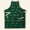 Cheap Palava Apron - Green Porcelain Dogs