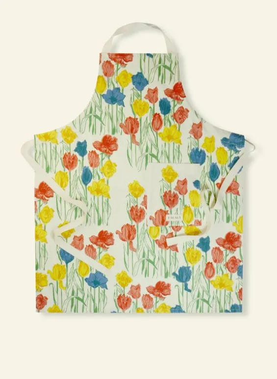 Cheap Palava Apron - Ivory Tulips