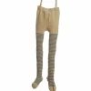 Best Palava Baby Tights - Mustard / Grey Stripe