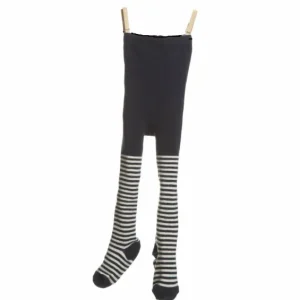 Best Palava Baby Tights - Navy / Cream Stripe