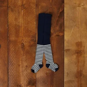 Best Palava Baby Tights - Navy / Cream Stripe