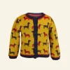 Shop Palava Children's Cardigan - Mustard Sausage Dog
