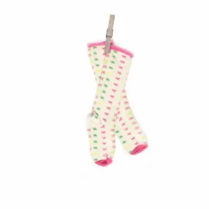 Online Palava Children's Socks - Cream Neon Star