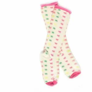 Online Palava Children's Socks - Cream Neon Star