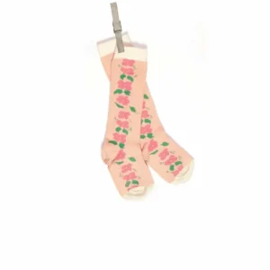 Fashion Palava Children's Socks - Peach Floral
