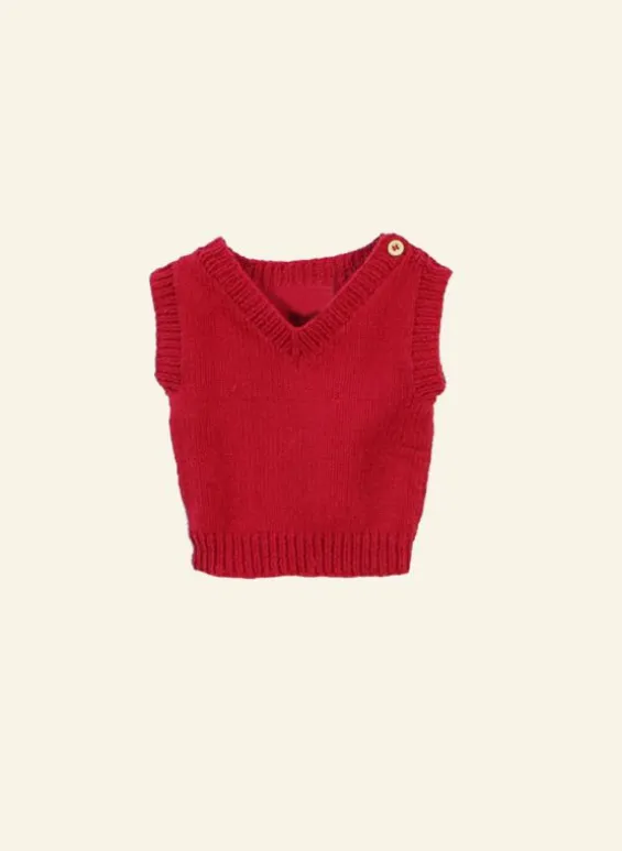 Flash Sale Palava Children's Tank Top - Red Cotton