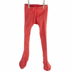 Store Palava Children's Tights  - Coral Polka Dot
