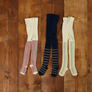 Store Palava Children's Tights  - Coral Polka Dot