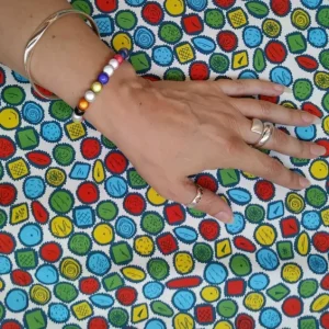 Online Palava Cocoa Ivory Fabric - Cotton