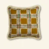 Hot Palava Cushion Cover - Mustard Checks