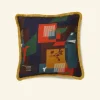 Online Palava Cushion Cover - Navy Allotment