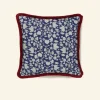 Online Palava Cushion Cover - Navy Autumn Leaves