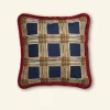 Best Palava Cushion Cover - Navy Checks