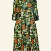 Cheap Palava Cynthia - Dark Green Badges Dress