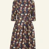 New Palava Cynthia - Navy Damson Dress