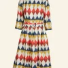 Fashion Palava Cynthia Dress - Multi Harlequin