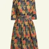 New Palava Cynthia Dress - Navy Pinecones