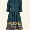 Sale Palava Cynthia Dress - Teal Yorkshire Dales