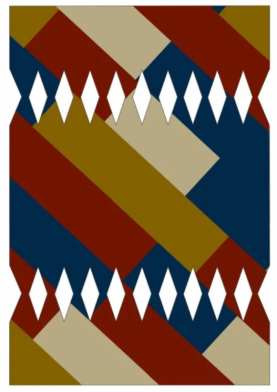 Discount Palava DIY Christmas Cracker - Rust Bauhaus Template