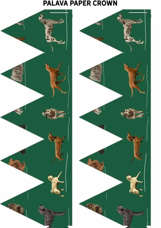 Outlet Palava DIY Christmas Crown - Green Porcelain Dogs