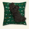 Clearance Palava Dog Bed - Green Porcelain Dogs