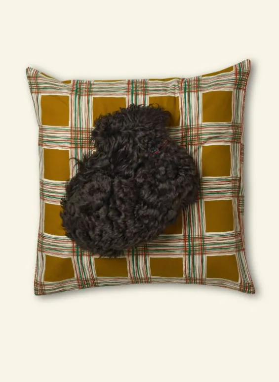Discount Palava Dog Bed - Mustard Checks