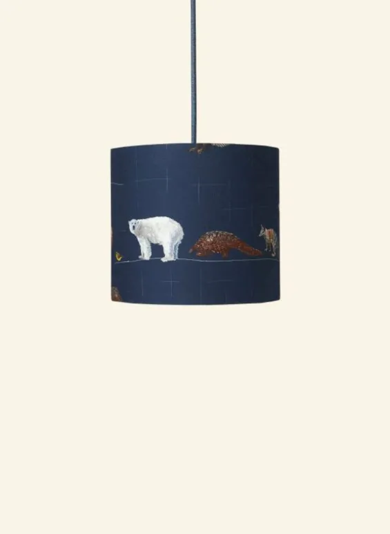 Best Palava Drum Lampshade - Navy Endangered Animals