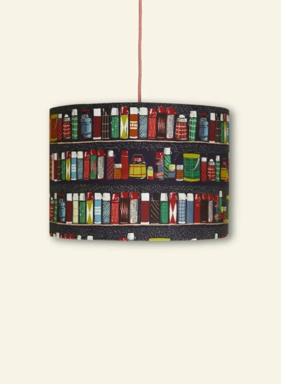 Fashion Palava Drum Lampshade - Navy Thermos Flasks