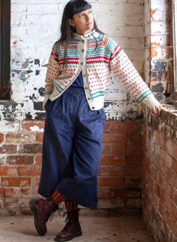 Best Palava Edith - Navy Corduroy Trousers
