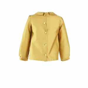 Hot Palava Edna Children's Blouse - Gold Cotton