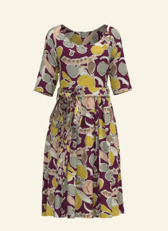 Cheap Palava Elsie Dress - Plum Homegrown