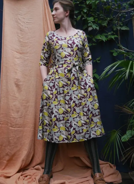 Cheap Palava Elsie Dress - Plum Homegrown