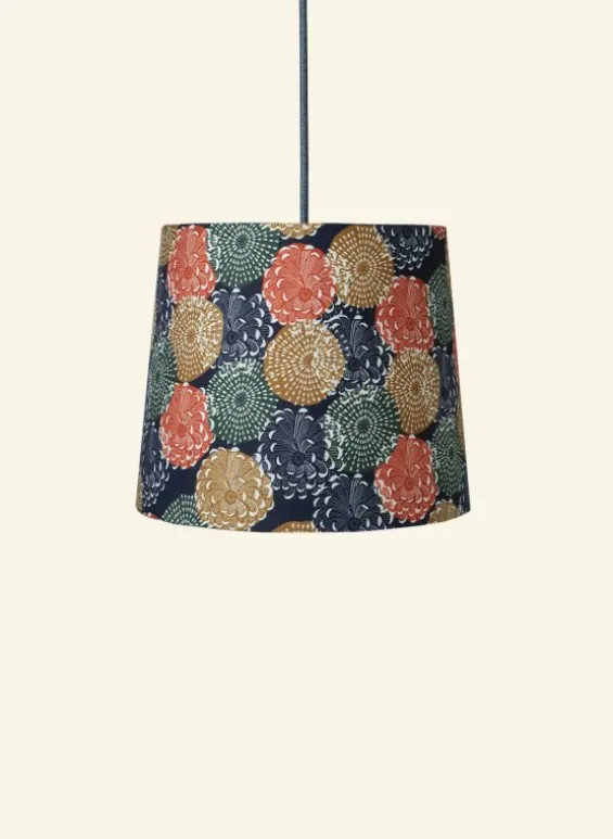Discount Palava Empire Lampshade - Navy Pinecones