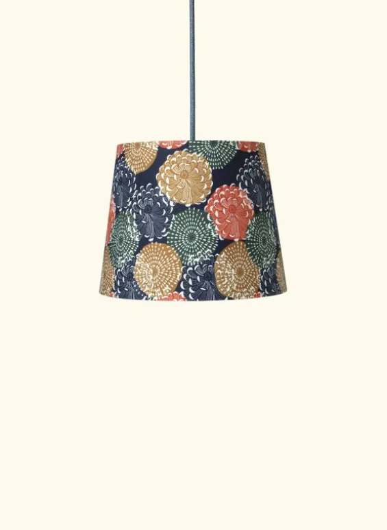 Discount Palava Empire Lampshade - Navy Pinecones
