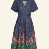 Discount Palava Esme Dress - Indigo Wildflower