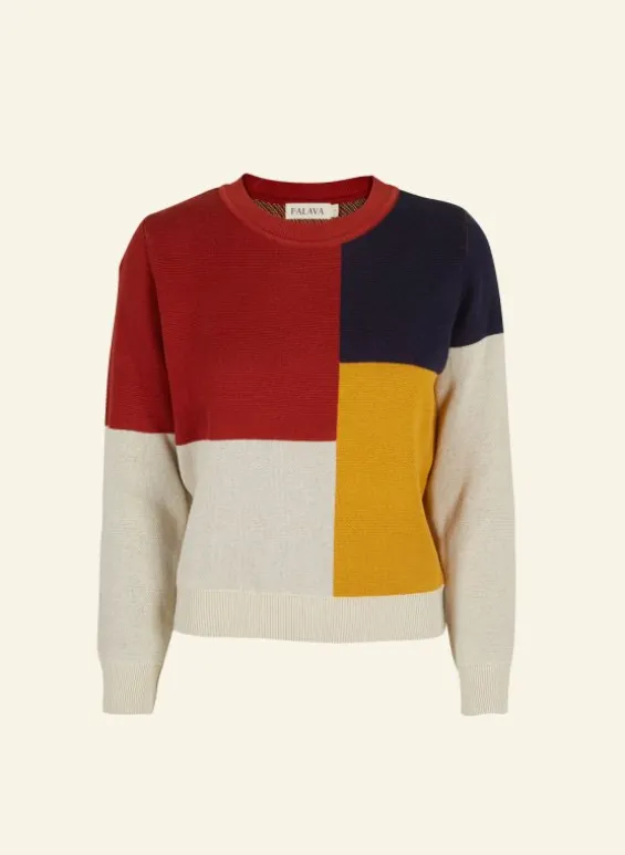 Hot Palava Esther Long - Red Bauhaus Jumper