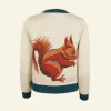 Store Palava Esther Long Knitted Jumper - Cream Squirrel