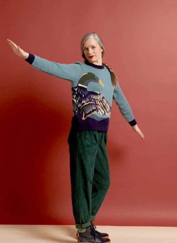 Flash Sale Palava Esther Long Knitted Jumper - Mineral Blue Duck