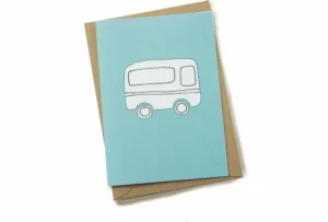 Clearance Palava Greeting Card - Blue Caravan