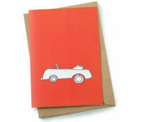 Clearance Palava Greeting Card - Red Car