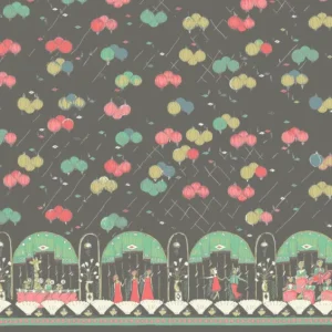 Outlet Palava Grey Ballroom Fabric - Organic Cotton Twill